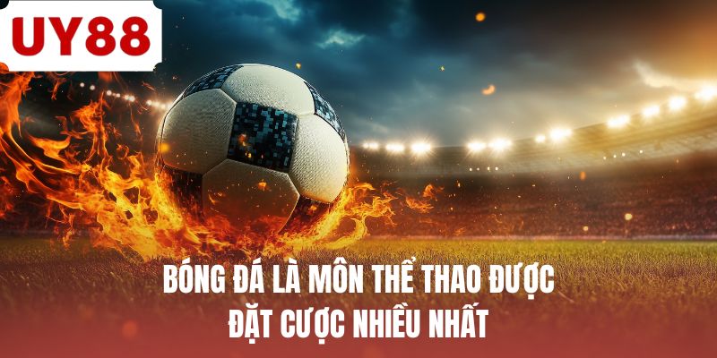 Bóng đá là môn thể thao được đặt cược nhiều nhất