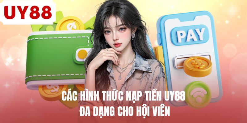 Các hình thức nạp tiền UY88 đa dạng cho hội viên